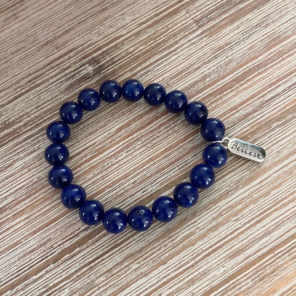 Lapis Lazuli Believe Bracelet - Picture 2 of 5
